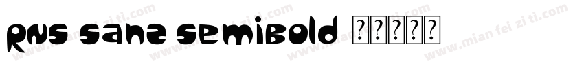 RNS Sanz SemiBold字体转换